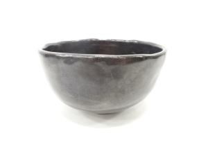 作家物　黒釉　茶碗